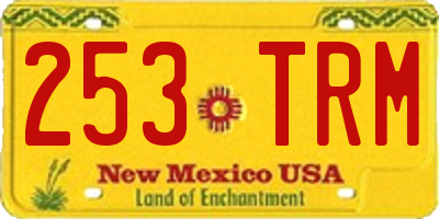 NM license plate 253TRM