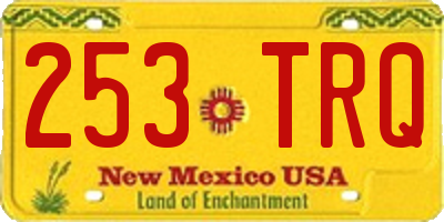 NM license plate 253TRQ
