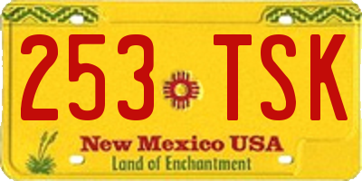 NM license plate 253TSK