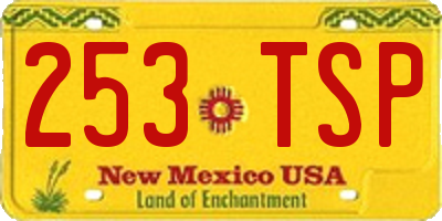 NM license plate 253TSP