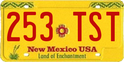 NM license plate 253TST