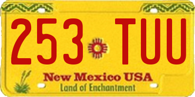 NM license plate 253TUU