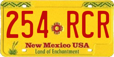 NM license plate 254RCR