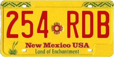 NM license plate 254RDB
