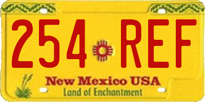NM license plate 254REF