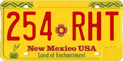 NM license plate 254RHT
