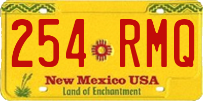 NM license plate 254RMQ