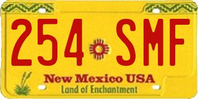 NM license plate 254SMF