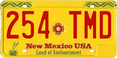 NM license plate 254TMD