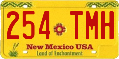 NM license plate 254TMH