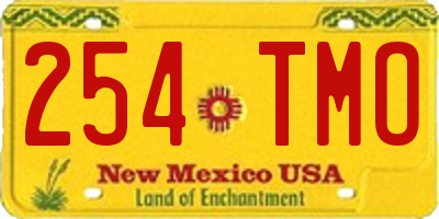 NM license plate 254TMO