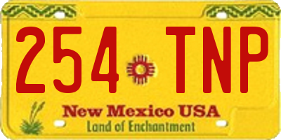NM license plate 254TNP