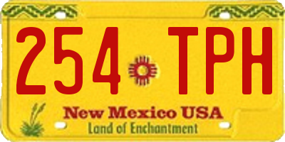 NM license plate 254TPH