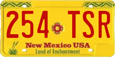NM license plate 254TSR