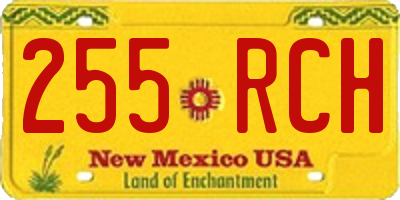 NM license plate 255RCH