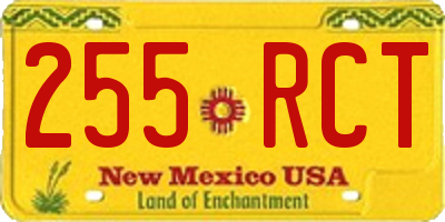 NM license plate 255RCT