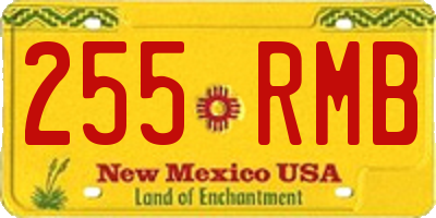 NM license plate 255RMB