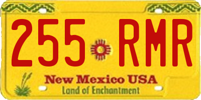 NM license plate 255RMR