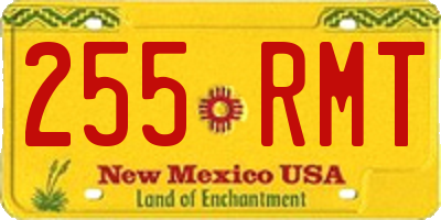 NM license plate 255RMT