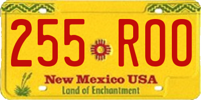 NM license plate 255ROO