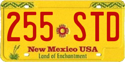 NM license plate 255STD