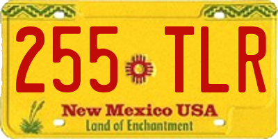 NM license plate 255TLR