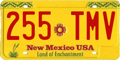 NM license plate 255TMV
