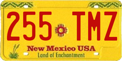 NM license plate 255TMZ
