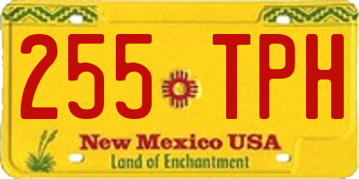 NM license plate 255TPH