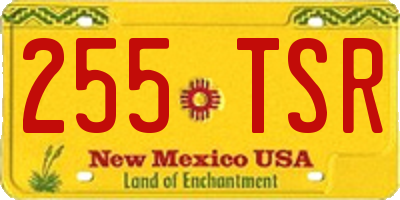 NM license plate 255TSR