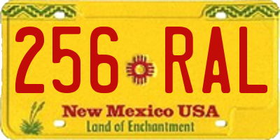 NM license plate 256RAL