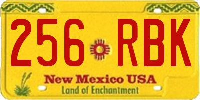 NM license plate 256RBK
