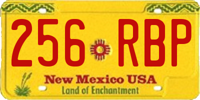 NM license plate 256RBP