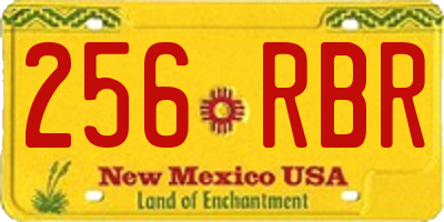 NM license plate 256RBR