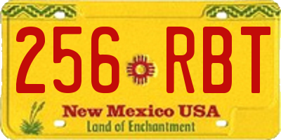 NM license plate 256RBT