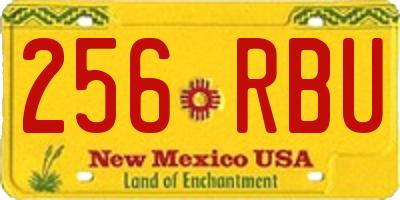NM license plate 256RBU