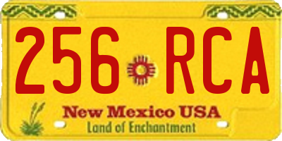 NM license plate 256RCA