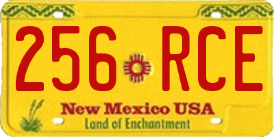 NM license plate 256RCE