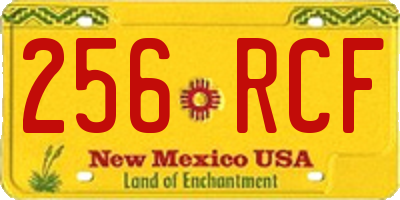 NM license plate 256RCF
