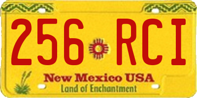 NM license plate 256RCI