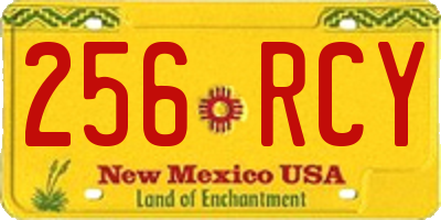 NM license plate 256RCY
