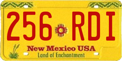 NM license plate 256RDI
