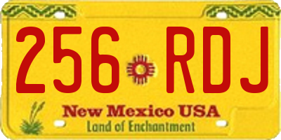 NM license plate 256RDJ