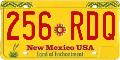 NM license plate 256RDQ
