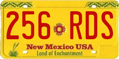 NM license plate 256RDS