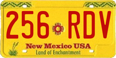 NM license plate 256RDV