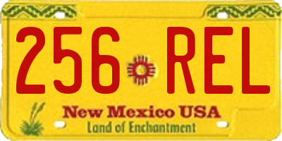 NM license plate 256REL