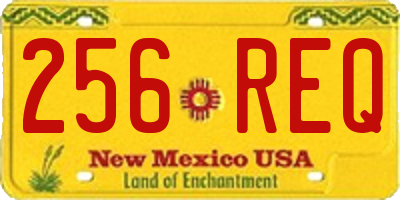 NM license plate 256REQ