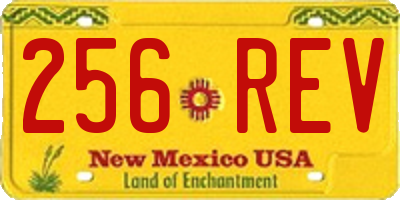 NM license plate 256REV
