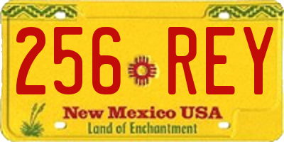 NM license plate 256REY